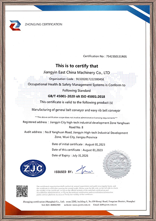 Certificado ISO 45001