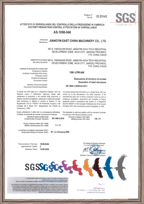 Certificados SGS