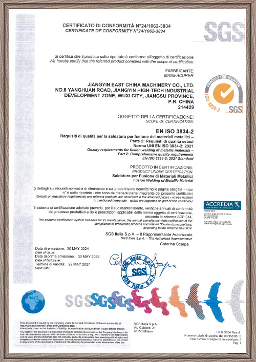 Certificados SGS